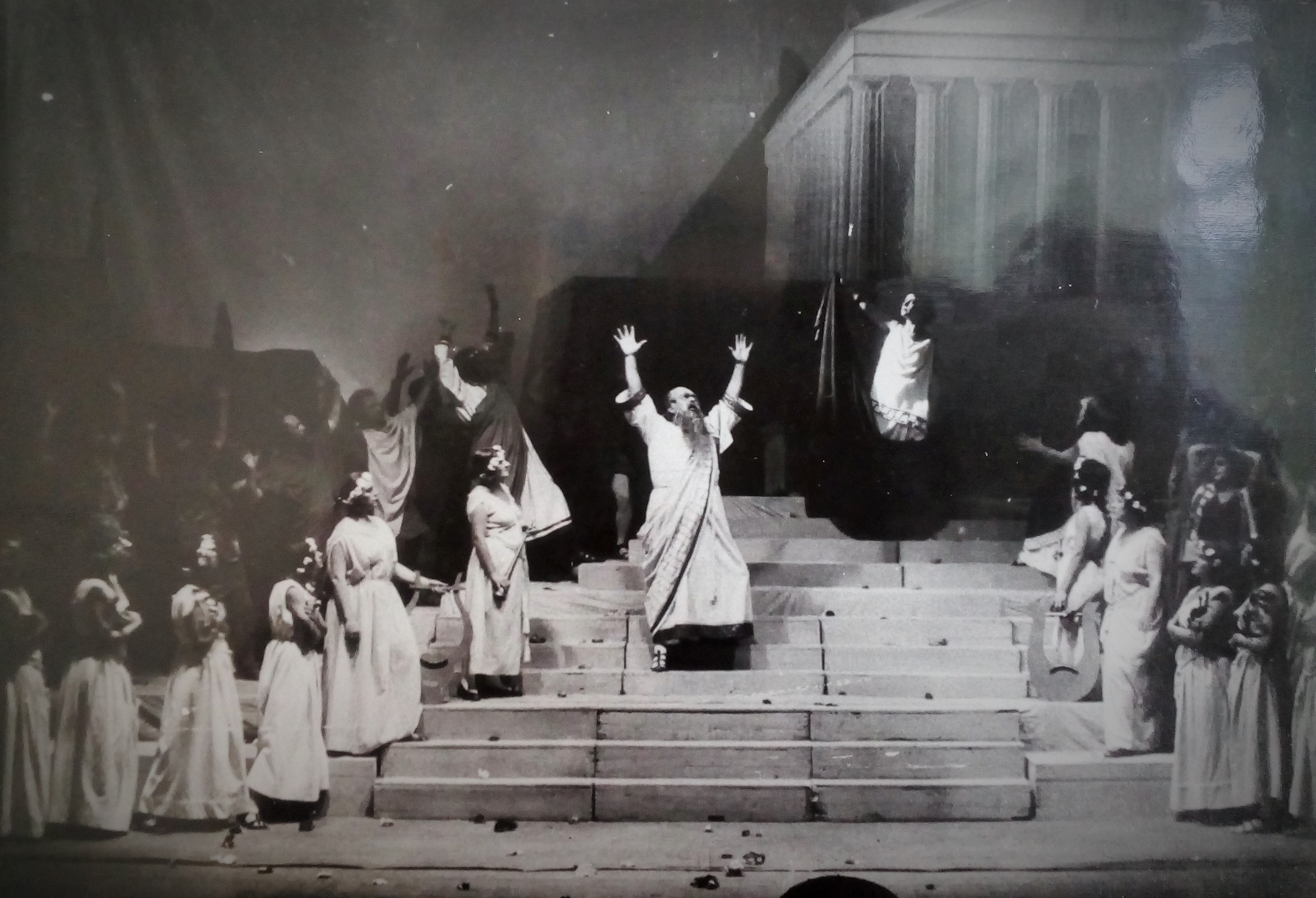 Aspazijas „Aspazija” Nacionālajā teātrī 1923. gadā. Aspazija – Lilija Ērika (reproducēts). RMM p80637